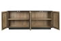 DKD Home Decor Buffet Loft Natural Negro 44 x 80 x 200 cm