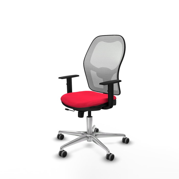 PIQUERAS Y CRESPO Silla de oficina Jorquera con mecanismo Sincro/Traslack, Rojo y Blanco PIQUERAS Y CRESPO Silla de oficina Jorquera con mecanismo Sincro/Traslack, Rojo y Blanco