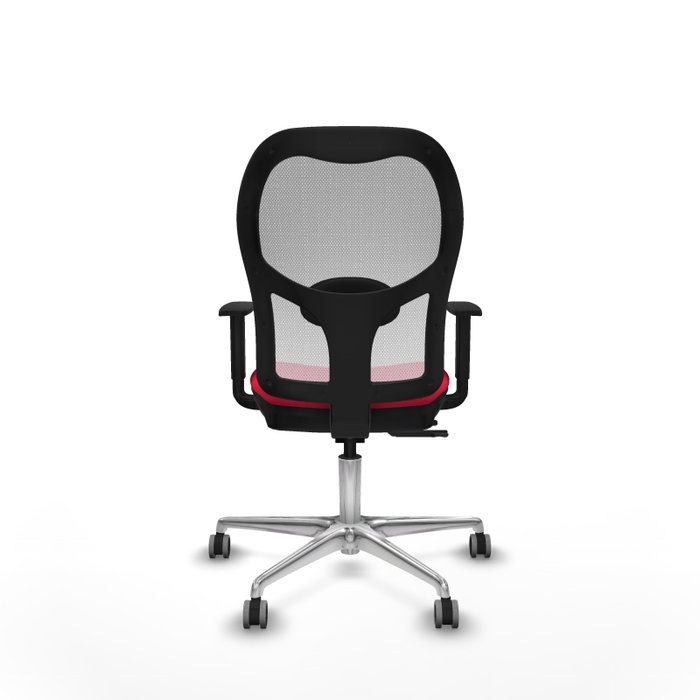 PIQUERAS Y CRESPO Silla de oficina Jorquera con mecanismo Sincro/Traslack, Rojo y Blanco PIQUERAS Y CRESPO Silla de oficina Jorquera con mecanismo Sincro/Traslack, Rojo y Blanco