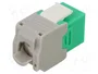 GOOBAY Módulo RJ45 Keystone Cat 6a Verde