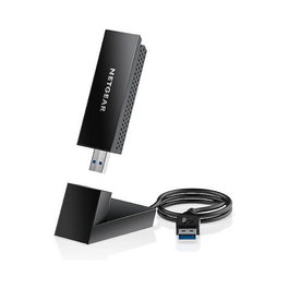 NETGEAR AXE3000 Adaptador WiFi 6E USB 3.0 Inalámbrico Tribanda hasta 1200 Mbps Negro