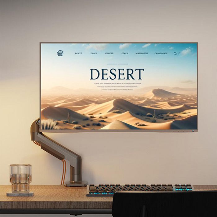 North Bayou Soporte Monitor Escritorio para 1 Pantalla 17-27 Pulgadas, Soporta hasta 9kg, VESA