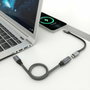 Aisens Cable Alargador USB 3.2 Gen2x2 USB-C a USB-C 100W 20Gbps Gris 0,5m