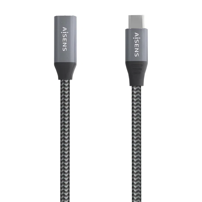 Aisens Cable USB 3.2 Gen 2x2 USB-C Macho a USB-C Hembra 0,5m Gris Aisens Cable USB 3.2 Gen 2x2 USB-C Macho a USB-C Hembra 0,5m Gris