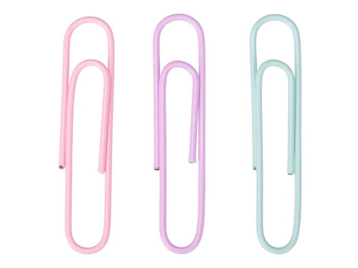 Pincello Clips 25 Piezas Grande Surtidos Colores 8x13x2 cm (Set de 48)
