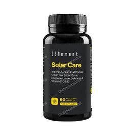 Zenement Solar Care - Complemento alimenticio para preparar la piel y el bronceado con Calaguala, Té Verde, Vitaminas A C D E, Selenio - 90 Cápsulas