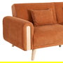 Sofá-Cama Terracota Tejido Salón 218 X 82 X 90 cm