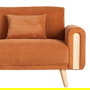 Sofá-Cama Terracota Tejido Salón 218 X 82 X 90 cm