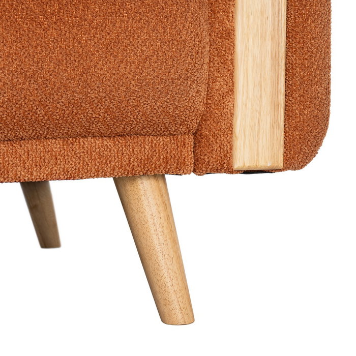 Sofá-Cama Terracota Tejido Salón 218 X 82 X 90 cm