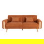 Sofá-Cama Terracota Tejido Salón 218 X 82 X 90 cm