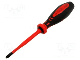 CIMCO Destornillador aislado slim Pozidriv® PZ2 de 100 mm