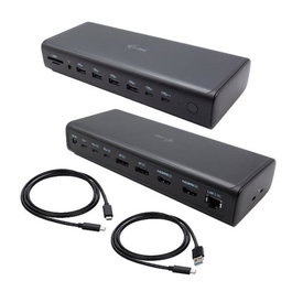 I-tec Docking Station Universal 18 en 1 con 6 puertos 4K/60Hz, Carga PD 140W, LAN 2.5Gbps, USB-C/A para Portátil