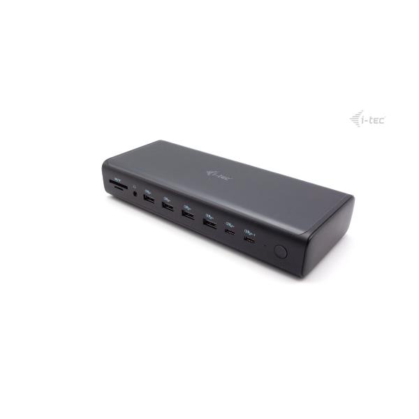 I-tec Docking Station Universal 18 en 1 con 6 puertos 4K/60Hz, Carga PD 140W, LAN 2.5Gbps, USB-C/A para Portátil