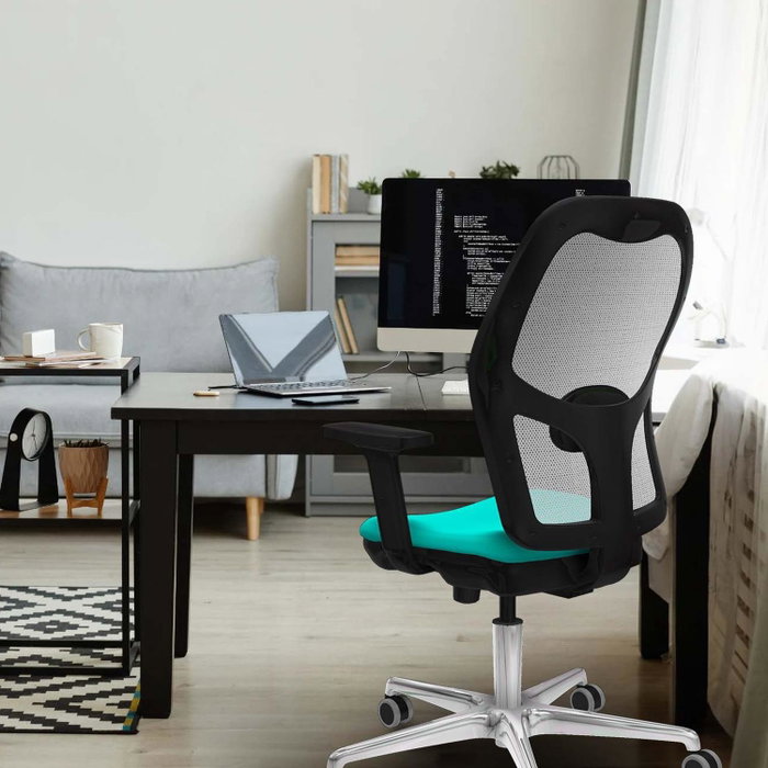 PIQUERAS Y CRESPO Silla de oficina Jorquera Turquesa y Negro PIQUERAS Y CRESPO Silla de oficina Jorquera Turquesa y Negro