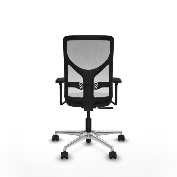PIQUERAS Y CRESPO Silla de oficina Motilla con mecanismo Sincro, Negro y Blanco