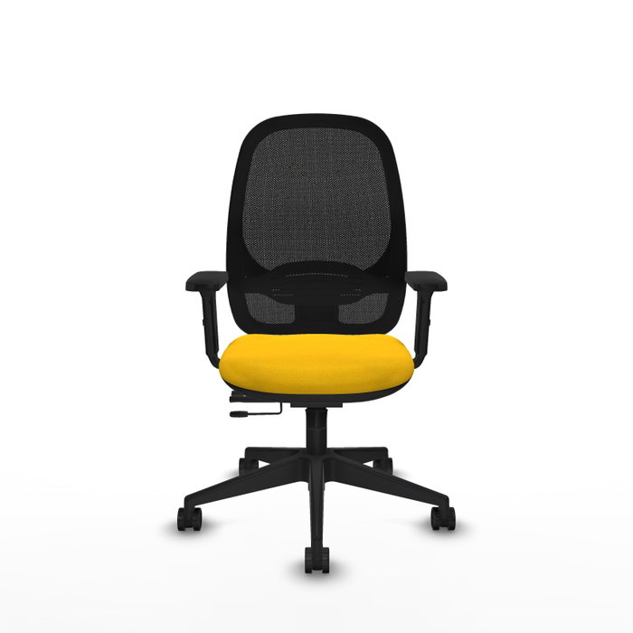 PIQUERAS Y CRESPO Silla de oficina Cilanco con mecanismo Sincro/Traslack Amarillo y Negro PIQUERAS Y CRESPO Silla de oficina Cilanco con mecanismo Sincro/Traslack Amarillo y Negro