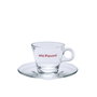 La Pavoni Set de 6 Tazas de Espresso con Platos en Cerámica Blanca