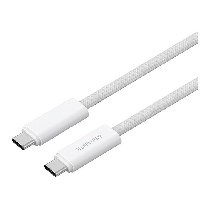 4smarts 540959 Cable USB-C a USB-C 240W 1.5m Blanco 10 Gbit/s USB 3.2 Gen 1 PremiumCord Carga Rapida