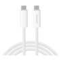 4smarts 540959 Cable USB-C a USB-C 240W 1.5m Blanco 10 Gbit/s USB 3.2 Gen 1 PremiumCord Carga Rapida