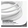 4smarts 540959 Cable USB-C a USB-C 240W 1.5m Blanco 10 Gbit/s USB 3.2 Gen 1 PremiumCord Carga Rapida