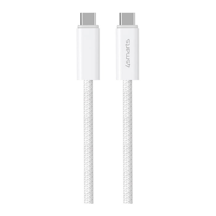 4smarts 540959 Cable USB-C a USB-C 240W 1.5m Blanco 10 Gbit/s USB 3.2 Gen 1 PremiumCord Carga Rapida