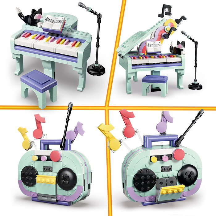 LEGO Creator 3 en 1 Piano Musical Decorativo con Gato 31392