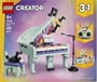 LEGO Creator 3 en 1 Piano Musical Decorativo con Gato 31392