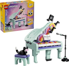 LEGO Creator 3 en 1 Piano Musical Decorativo con Gato 31392