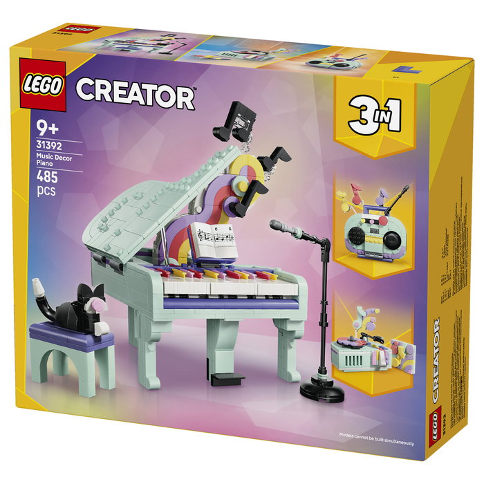 LEGO Creator 3 en 1 Piano Musical Decorativo con Gato 31392