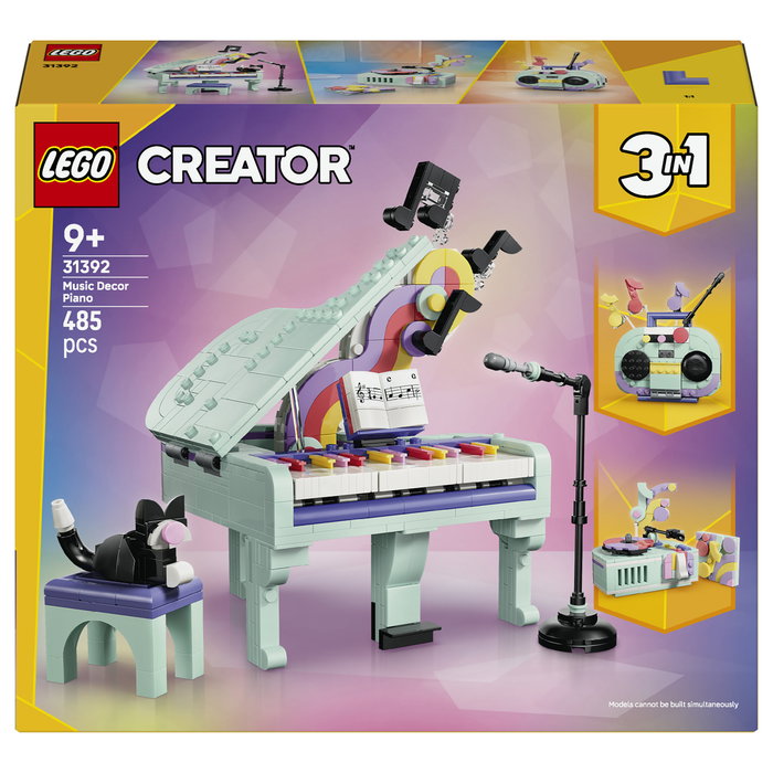 LEGO Creator 3 en 1 Piano Musical Decorativo con Gato 31392