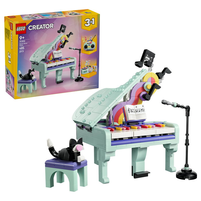 LEGO Creator 3 en 1 Piano Musical Decorativo con Gato 31392