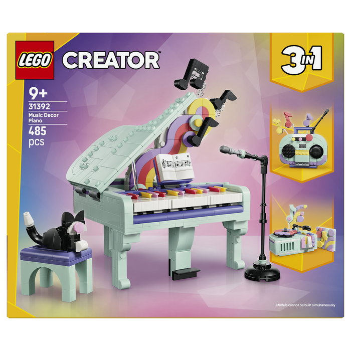 LEGO Creator 3 en 1 Piano Musical Decorativo con Gato 31392