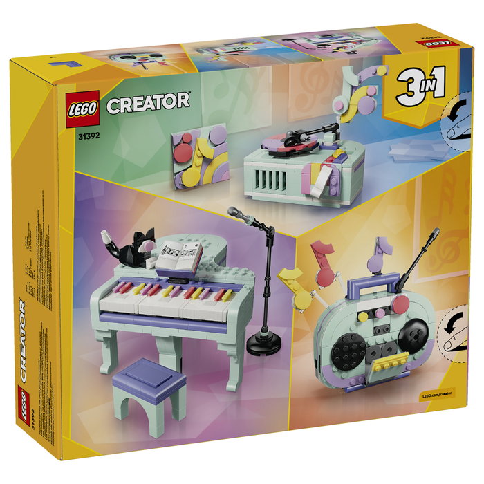 LEGO Creator 3 en 1 Piano Musical Decorativo con Gato 31392