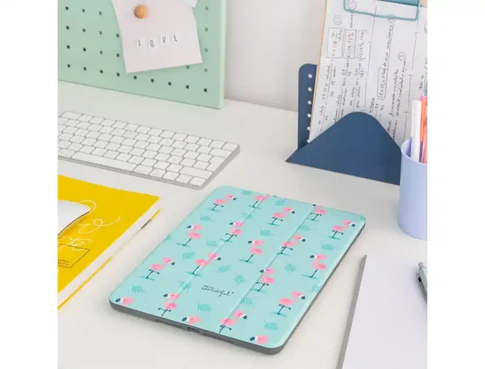 Mr. Wonderful Funda para iPad 10,2" Flamencos Compatible con iPad 2019/2020 y Smartkeyboard