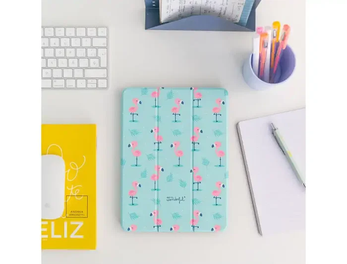 Mr. Wonderful Funda para iPad 10,2" Flamencos Compatible con iPad 2019/2020 y Smartkeyboard