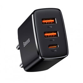 Baseus Compact Quick Charger 2U+C 30W EU Black CCXJ-E01