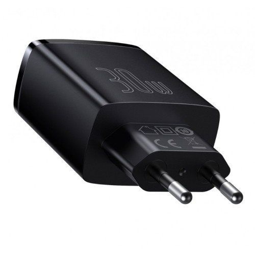 Baseus Compact Quick Charger 2U+C 30W EU Black CCXJ-E01