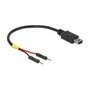 DeLOCK 85412 Cable de alimentación USB Mini-B a 2 pines, 10 cm