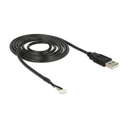 DeLOCK Cable USB 2.0 de 1,5 m con conector USB A y 5 pines para módulos de cámara V5 V51