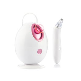Pack Sauna Facial Eléctrica y Limpiador Facial Eléctrico de Puntos Negros InnovaGoods