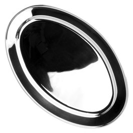 1946 Bandeja Oval 1946 Acero Inoxidable 45x30 cm con Ala