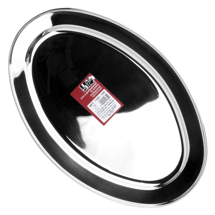1946 Bandeja Oval 1946 Acero Inoxidable 45x30 cm con Ala 1946 Bandeja Oval 1946 Acero Inoxidable 45x30 cm con Ala