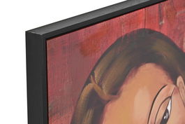 DKD Home Decor Cuadro Moderno Mujer Abstracto Naranja Negro Lienzo 3.5 x 90 x 60 cm (2 Unidades)