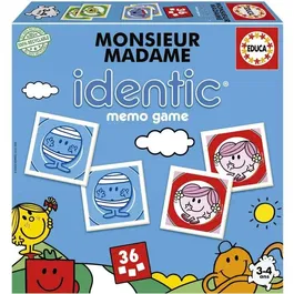 Educa EDU8412668196261 Monsieur Madame Juego de Memoria