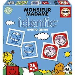 Educa Monsieur Madame - Identic - Memory Game