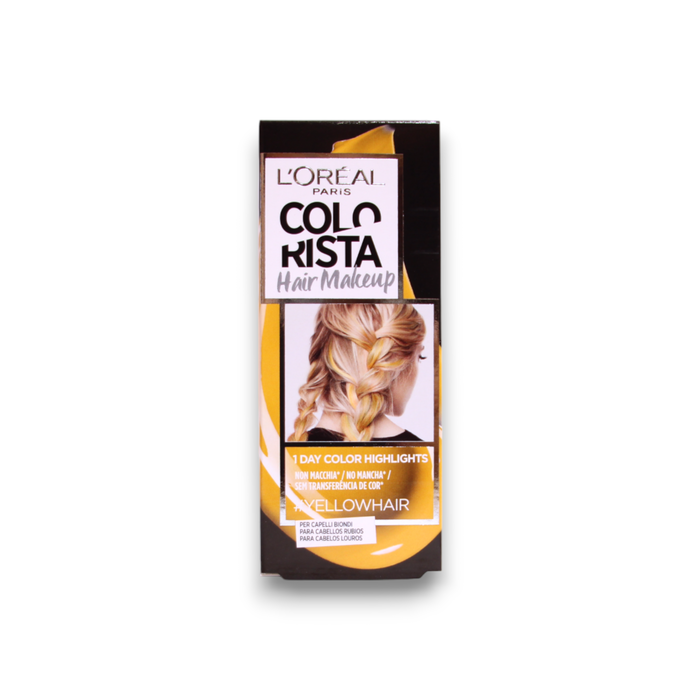 L'Oreal Paris Colorista Hair Makeup Tinte de cabello semipermanente #YELLOWHAIR 30 ml L'Oreal Paris Colorista Hair Makeup Tinte de cabello semipermanente #YELLOWHAIR 30 ml