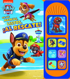 PI KIDS En sus marcas, listos, ¡al rescate! 7 botones con sonido Patrulla Canina LSB