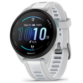 Garmin Forerunner 165 Music - Smartwatch Deportivo con Pantalla AMOLED, GPS, Seguimiento de Salud, Frecuencia Cardíaca, 1.2", Blanco, 4GB, Autonomía hasta 11 Días