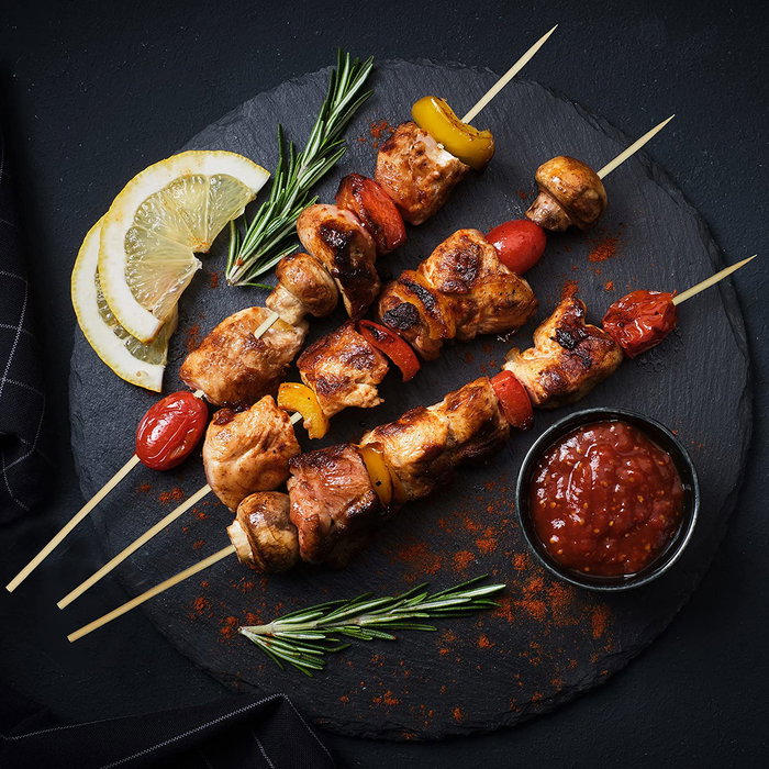 Algon Set 100 Pinchos Higiénicos Bambú 30 cm x 0.3 cm x 0.3 cm Algon (24 Unidades)