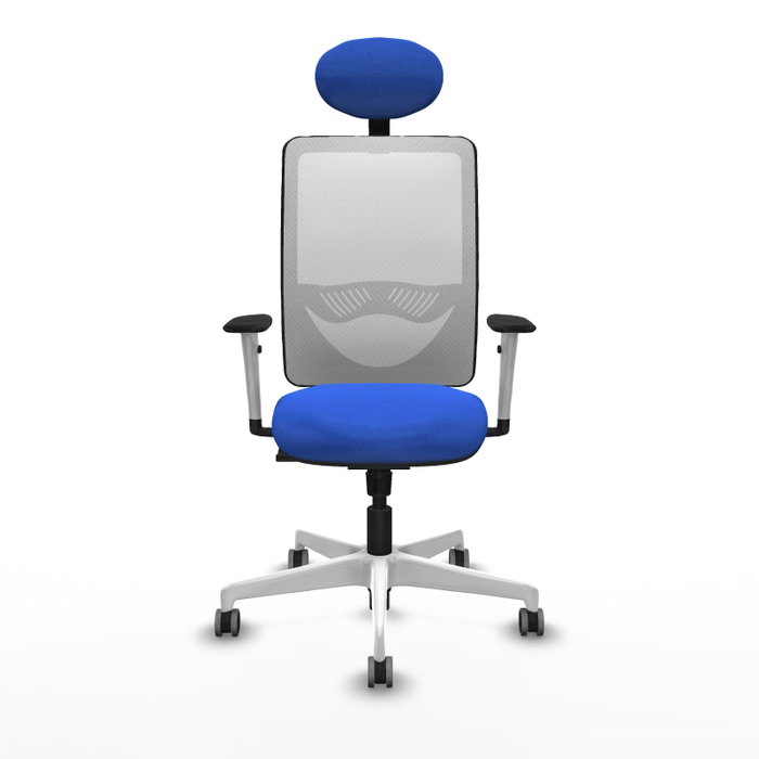 PIQUERAS Y CRESPO Silla de oficina Zulema con mecanismo Sincro Azul y Blanco PIQUERAS Y CRESPO Silla de oficina Zulema con mecanismo Sincro Azul y Blanco